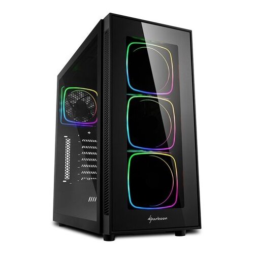 Sharkoon Kući&scaron;te gaming, TG6 RGB Addressable black ATX, 4x 120mm LED Cijene