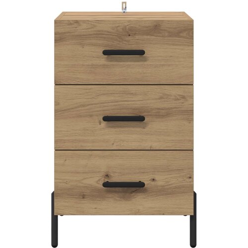  Noćni ormar Umjetnički hrast 40 x 40 x 66 cm Konstruirano drvo Slike