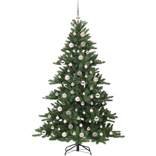 VidaXL Umjetno božićno drvce s nogom with LEDs s stalakom 180cm PVC Slike