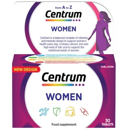 Centrum kompleks vitamina i minerala women, 30 tableta Slike