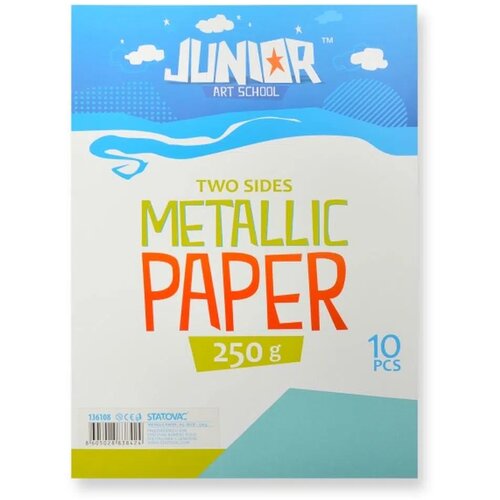 Junior jolly Metallic Paper, papir metalik, A4, 250g, 10K, odaberite nijansu Tamno Plava Slike