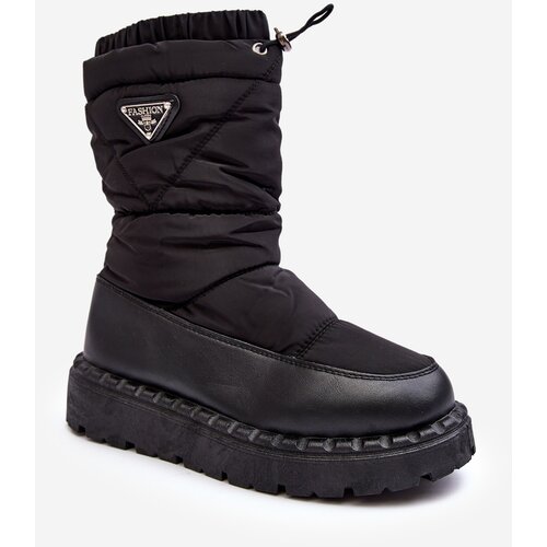 Kesi Women's snow boots with thick soles, black Luretto Cene
