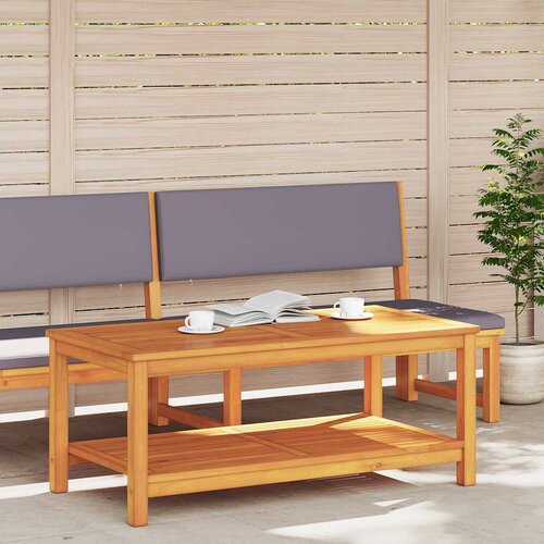  Bocni stol Prirodna nafta 110 x 55 x 45 cm Čvrsto drvo akacije Slike