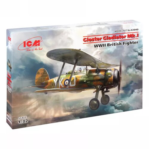 ICM model kit aircraft - gloster gladiator mk.i wwii british fighter 1:32 Slike
