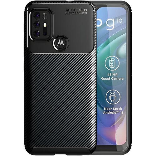 Vennus Futrola Carbon Shield TPU za Motorola Moto G10/Moto G20/Moto G30 - Crna Cijene