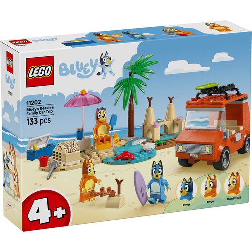 Lego Bluey &amp;ndash; plaža i porodični izlet automobilom (11202) Slike