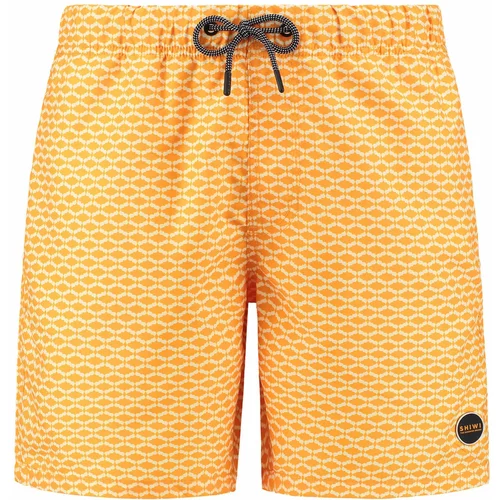 Shiwi Kratke kopalne hlače oranžna / bela