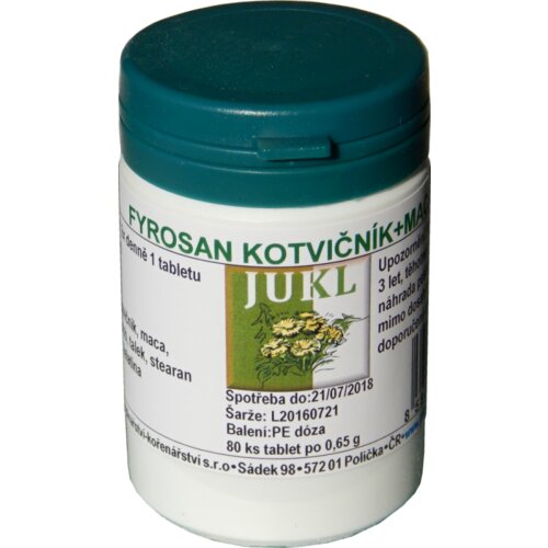 JUKL tablete Fyrosan Tribulus + Maca Slike
