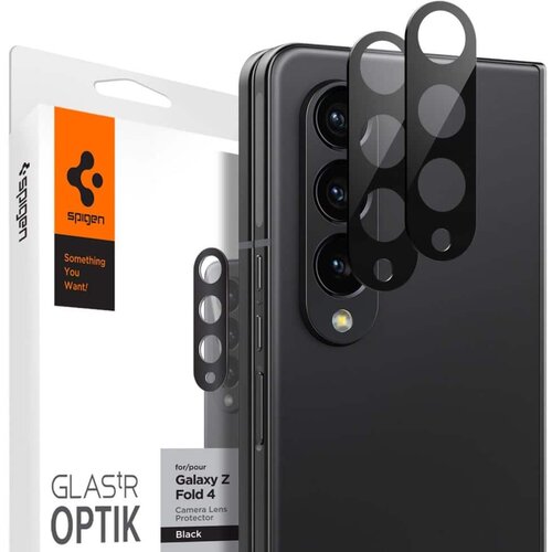 Spigen - Optik.TR staklo za kameru (2 kom) - Samsung Galaxy Z Fold 4 - crno Cene