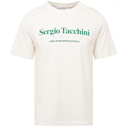 Sergio Tacchini Majica zelena / bela