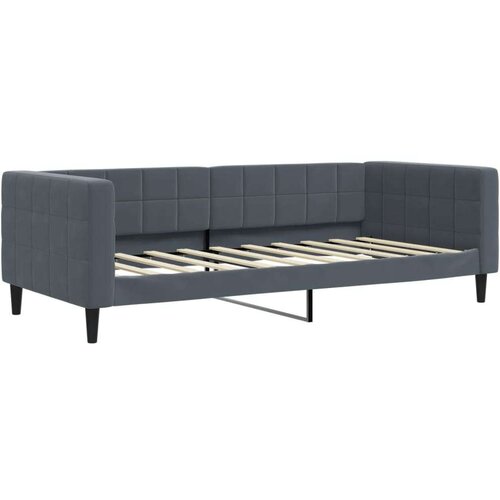  Dnevni krevet s madracem tamno sivi 90x190 cm bar&amp;scaron;un Slike