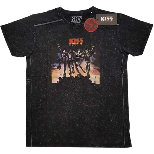 Kiss Košulja Destroyer (Wash Collection) Unisex Black XL