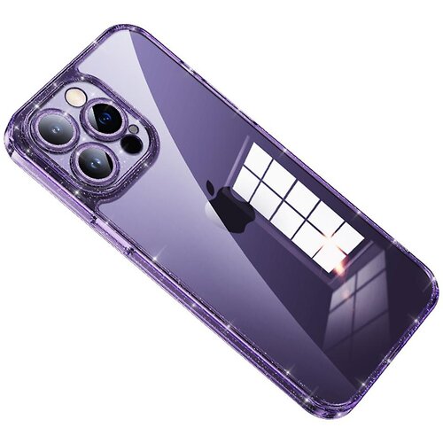 INORCO Ovitek za telefon SULADA za iPhone 13 Pro Max iz kaljenega stekla+TPU z bleščicami za galvansko obdelavo telefona z zaščito za leče, (22033734) Cene