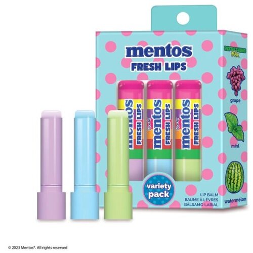 Rude Cosmetics set balzama za usne MENTOS FRESH LIPS Refreshing Mix 4 g Slike