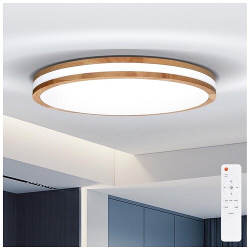  Brilagi - LED prigušiva svetiljka MOLINA LED/60W/230V 3000-6500K hrast prečnik 58 cm + daljinski upravljač Cene