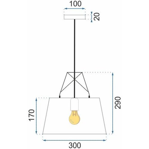 Toolight viseća stropna svjetiljka metal bijeli APP423-1CP Slike