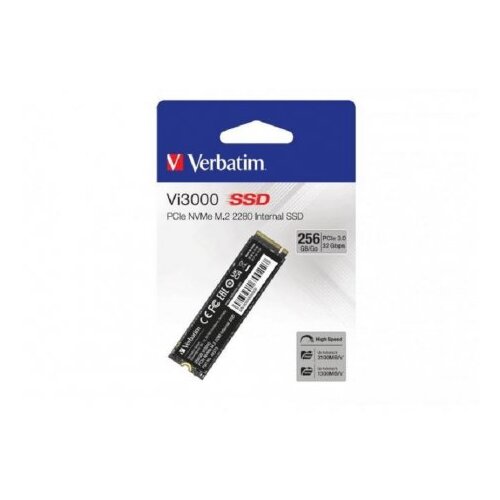 Verbatim Vi3000 PCIe NVMe M.2 SSD 256GB (49373) Cene