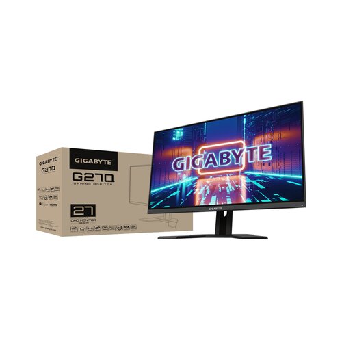 Gigabyte G27Q LED zaslon 68.6 cm (27 palac) Energetska učinkovitost 2021 G (A - G) 2560 x 1440 piksel QHD 1 ms USB 3.2 gen. 1 (USB 3.0), HDMI&amp;trade;, DisplayPort, slu&amp;scaron;alice (3.5 mm jack) IPS LED Slike