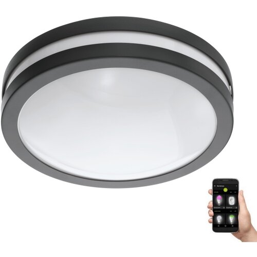 Eglo 33571 - LED prigu&amp;scaron;iva kupatilska svetiljka LOCANA LED/14W/230V IP44 antracit Slike