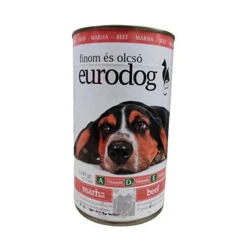  Euro dog konzervirana hrana classic 1240 g govedina ( 05079 ) Cene