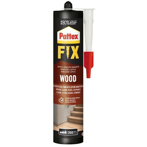 PATTEX Montažno lepilo za les Fix Wood (385 g, bele barve) Cene