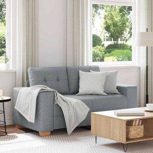  Dvosjed svijetlosiva 160x77x82 cm tkanina Slike