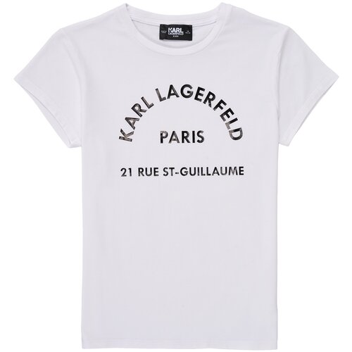 Karl Lagerfeld Majice s kratkimi rokavi UNIFOMISE Bela Slike