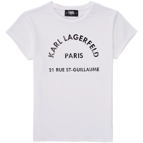 Karl Lagerfeld Majice s kratkimi rokavi UNIFOMISE Bela
