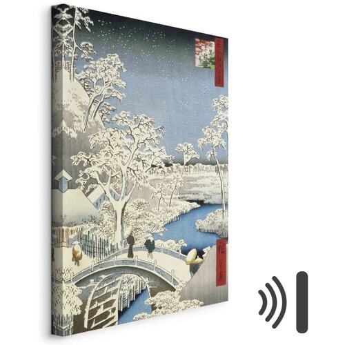  Slika - Utagawa Hiroshige &ndash; Drum bridge and Setting Sun Hill at Meguro 40x60 Akustična Cijene