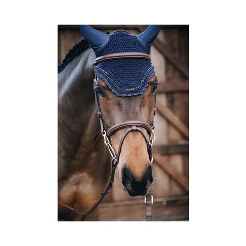 Kentucky Horsewear Za&amp;scaron;čita pred mrčesom za u&amp;scaron;esa &amp;quot;Wellington&amp;quot; Stone &amp;amp; Pearl - temna mornarsko modra Slike