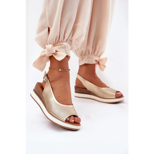 ARTIKER Leather Wedge Sandals Cene