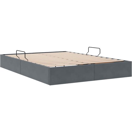  Krevet s od storage s uzglavljem Tamno siva 135 x 190 cm Bar&amp;scaron;un Slike
