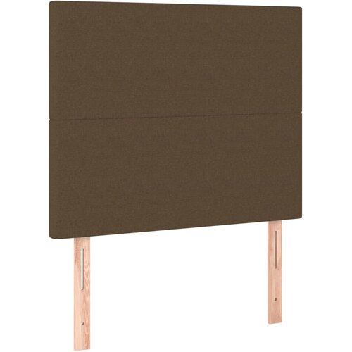  Uzglavlje tamnosmeđe 90x5x118/128 cm tkanina Slike
