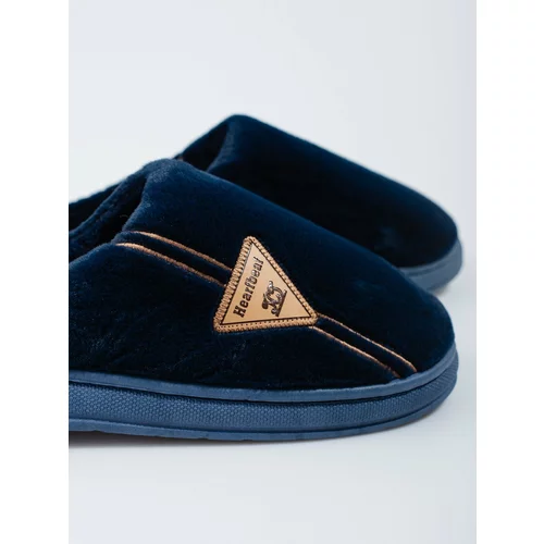 SHELOVET Warm navy blue men's slippers