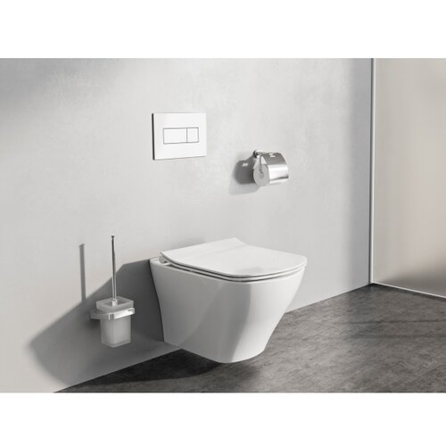 Ravak X01457 - taster za ispiranje uni 24,7x16,5 cm bela Slike