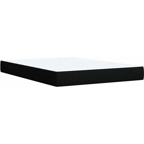  Krevet s oprugama i madracem crni 140x200 cm od tkanine Slike