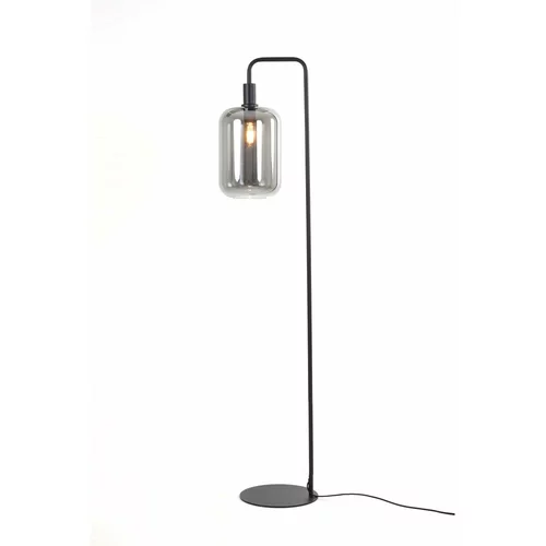 Light & Living Črna talna svetilka (višina 155 cm) Lekar - Light & Living