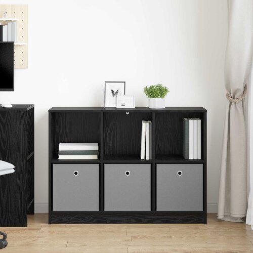  Kreveta s ladicama Crni hrast 102 x 32 x 73,5 cm Slike