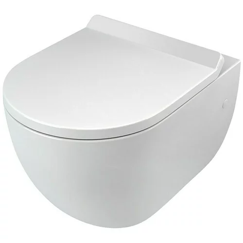 CAMARGUE Zidna WC školjka Rom (Bez ruba, Bez posebne glazure, Oblik ispiranja: Duboko, WC odvod: Vodoravno, Bijele boje)
