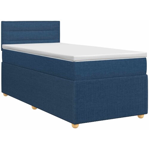  Boxspring krevet s madracem Plava 90 x 190 cm Tkanina Slike