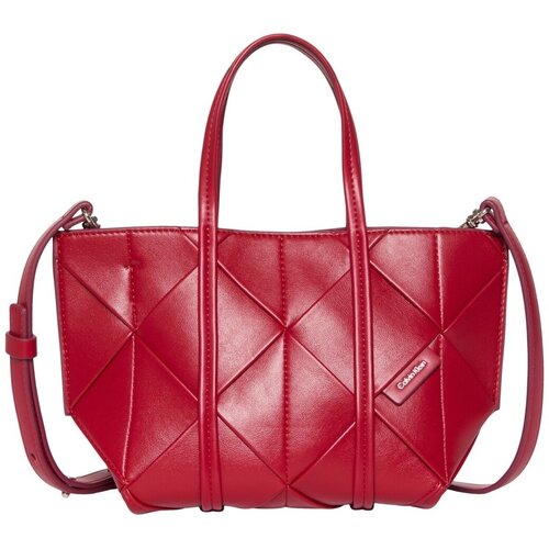 Calvin Klein Jeans Torbe Lv04f3580g Woven Mini Tote Crossbod Rdeča Cene