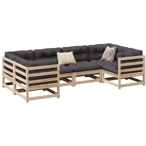  6-dijelni set vrtnih sofa od masivne borovine Cene