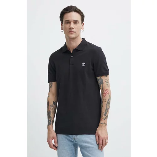 Timberland Polo majica za muškarce, boja: crna, bez uzorka, TB0A2DJE0011