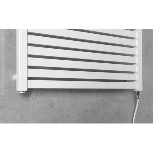Aqualine električni kupatilski radijator tondi-e 400W 97x60 cm beo Slike