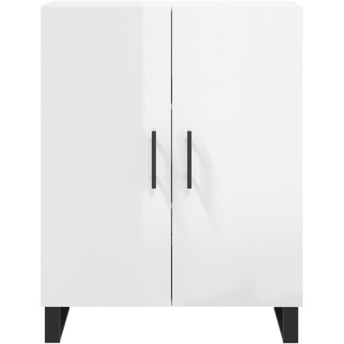  Komoda sjajna bijela 69,5x34x90 cm od konstruiranog drva Slike