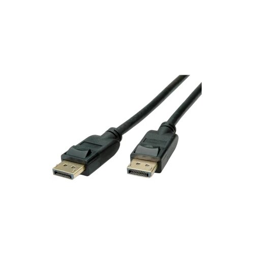 Roline green DisplayPort priključni kabel DisplayPort utikač 3.00 m crna 11.44.5812 Ultra HD (8K), sa za&amp;scaron;titom, TPE pla&amp;scaron;t, bez halogena DisplayPort kabel Slike