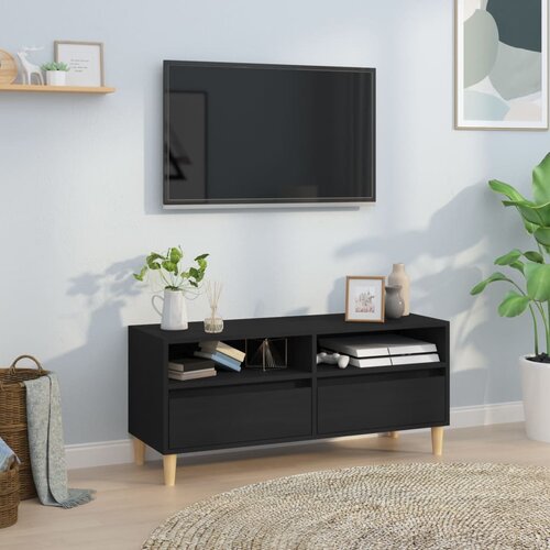 VidaXL TV ormarić crni 100 x 34 5 x 44 5 cm od konstruiranog drva Slike