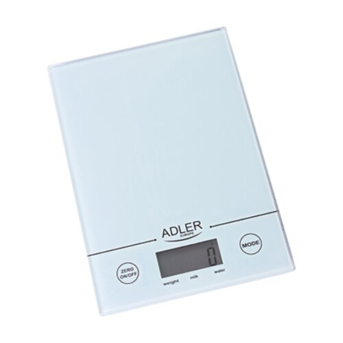 Adler AD 3138 w kitchen scale Electronic kitchen scale White Countertop Square Slike
