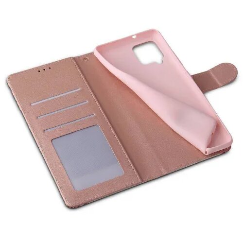  Preklopna torbica Wallet denarnica Fancy Diary Marmor Samsung Galaxy S21 FE G990 - roza Slike