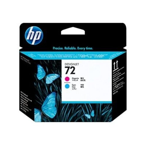 HP 72 izvirna tiskalna glava, magenta in cijan, standardna zmogljivost, 1 kos Slike